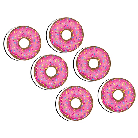 Ashley Productions Magnetic Whiteboard Erasers, DonutFetti, PK6 09991
